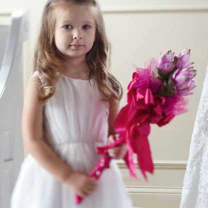 Sparkle Pink Flower Girl Bouquet –  Ashland Floral Gardens Llc, Ashland OH